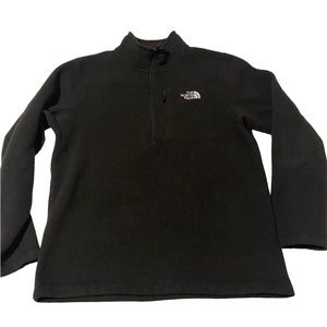 North Face 1/4 Zip Black Sweater Fleece Jacket